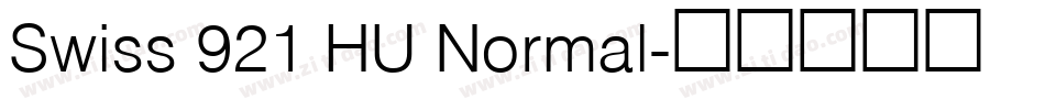 Swiss 921 HU Normal字体转换